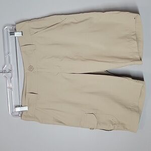 Columbia Cream East Ridge Nylon Cargo Shorts
